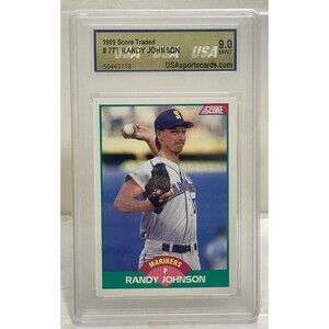 1989 Score Traded Randy Johnson ROOKIE Card RC #77T  USA 9 Mint HOF